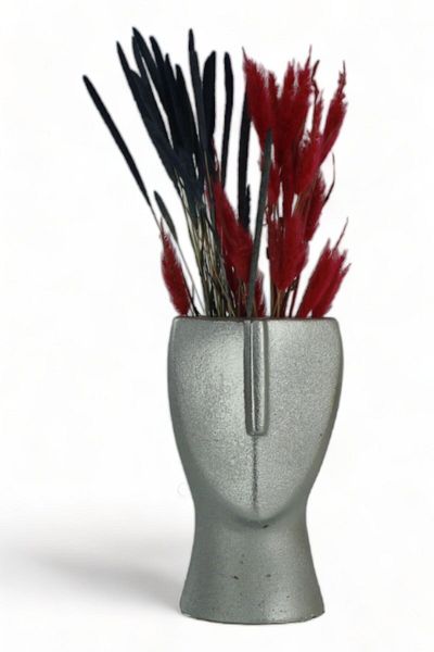 Evene Vase Small Vase Tabletop Vase Home Decoration Vase Silver Color Model 20