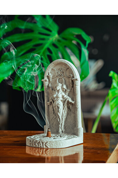 MinArtAtölye Hecate Konik Tütsülük ( Doğal Beton Gri )