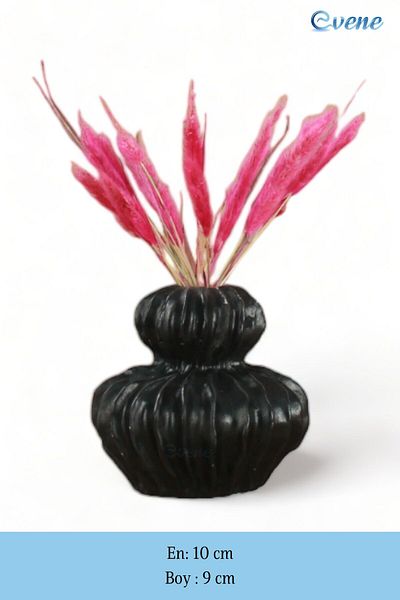 Evene Vase Small Vase Tabletop Vase Home Decoration Vase Black Color Model 26