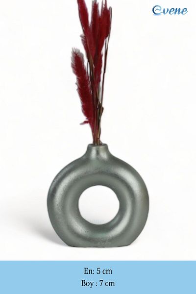 Evene Vase Small Vase Tabletop Vase Home Decoration Vase Silver Color Model 23
