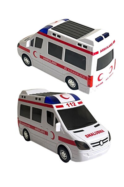 JOYFUL CHİLD Pilli 3d Işıklı Ve Sesli Oyuncak Ambulans Arabası