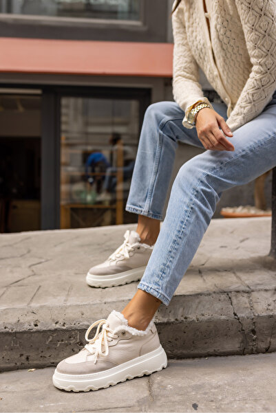 ANGELİNA JONES TENIS KEDDY FEMEI BEJ PIELE VERABILĂ EVA TALPA