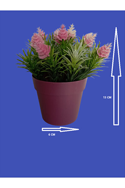 YapayÇiçekHome زهرة صناعية مع مخاريط مقاس 6 سم × 13 سم