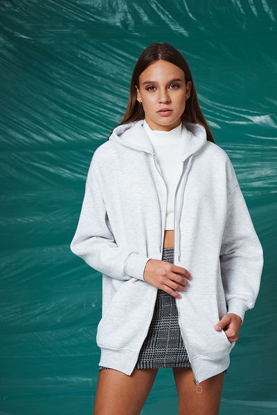 citycenterfashion Jachetă de hanorac oversize cu glugă cty-abr-8682