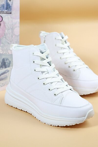 Jump 28769 Pantofi de damă, alb, cu vârf înalt, din pânză de in, pantofi spor...