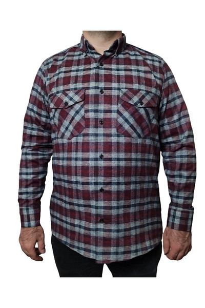 Ünal Giyim CLASSIC CUT DOUBLE CLAP WINTER WOOL FATHER SHIRT