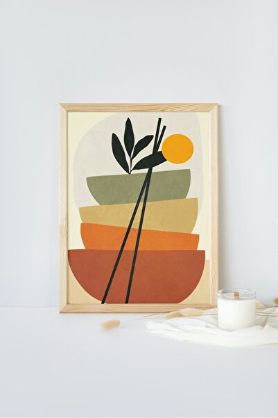 caddehediye SAKSI HUZUR YOGA Ahşap MDF Çerçeve Görünümlü Duvar Dekor Salon Mu...