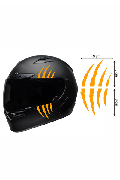 MegaSticker Motorcycle Helmet Claw Sticker 9x16 cm