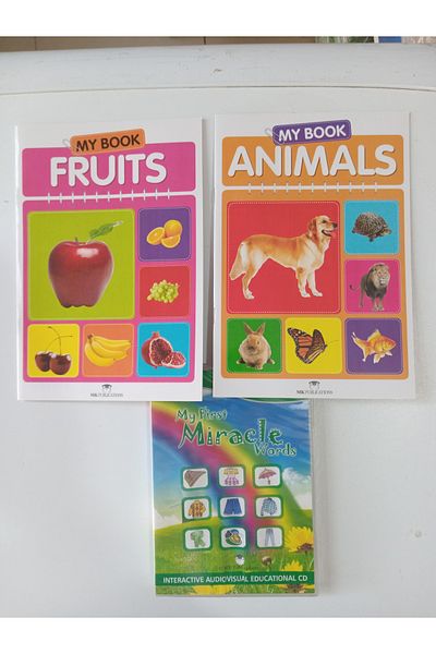 MK Publications Preschool Kindergarten English 40 Color Real Photos - 40 English Words - MY BOOK