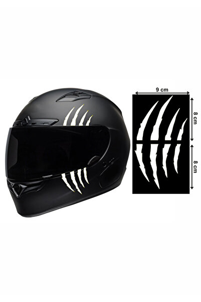 MegaSticker Motorsiklet Kask Pençe Sticker 9x16 cm