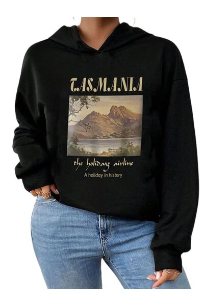 BENROMA Unisex Printed Oversize Sweatshirt