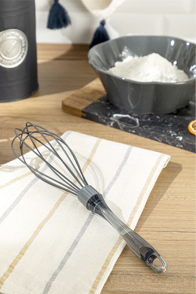 English Home Eggy Silicone Whisk 30 cm Black