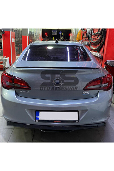 Furens Opel Astra J Sedan Kasa Bagaj Üstü Slim Spoiler Piano Black Parlak