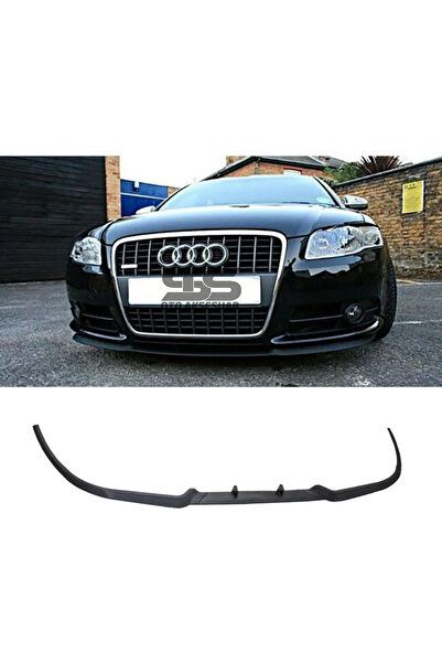 Furens Audi A4 S4 RS4 B7 Cupra R Uyumlu Ön Lip Mat Siyah Ön Tampon Lip