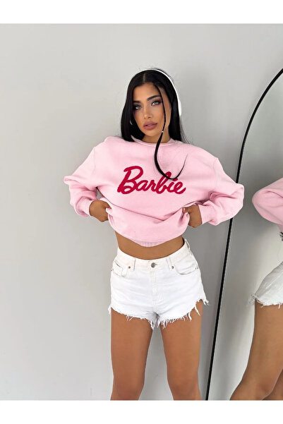 Machetta Ružičasta majica sa printom velike veličine Oversize kroj niti okrug...