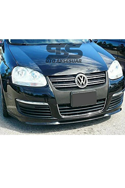 Furens Vw Jetta Mk5 Cupra R Uyumlu Ön Lip Mat Siyah Ön Tampon Lip