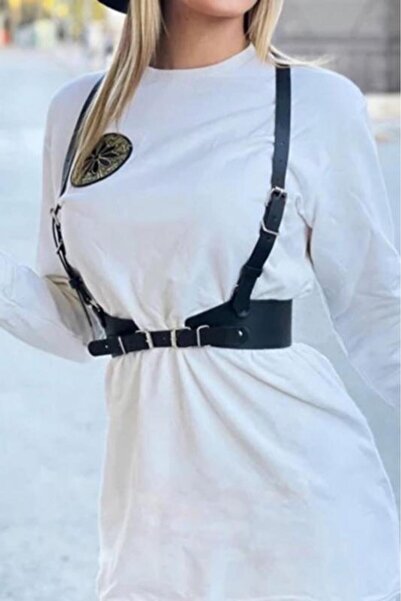 Loe Tiessi Жіночі чорні шкіряні аксесуари, які можна використовувати в повсяк...