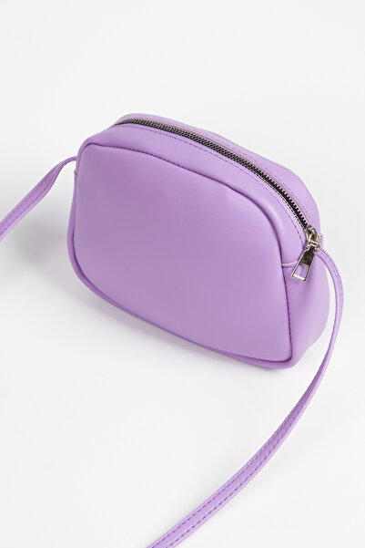 Newish Lilac Stylish and Comfortable Women's Crossbody Bag with Zippered Adjustable Shoulder Strap