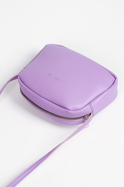 Newish Lilac Stylish and Comfortable Women's Crossbody Bag with Zippered Adjustable Shoulder Strap