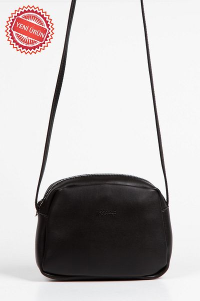 Newish Black Stylish and Comfortable Women's Crossbody Bag with Zippered Adjustable Shoulder Strap