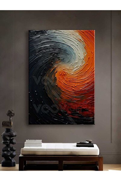 Voovart Abstract Art Dekoratif Kanvas Tablo - VOOV2540