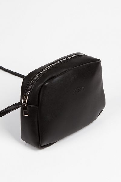 Newish Black Stylish and Comfortable Women's Crossbody Bag with Zippered Adjustable Shoulder Strap