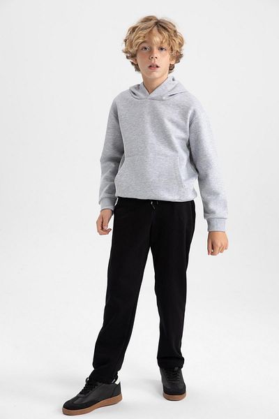 DeFacto Boy's Regular Fit Thick Hooded Sweatshirt