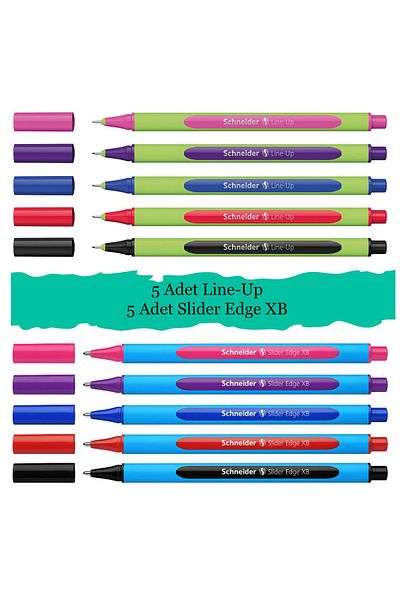 SCHNEIDER Line-Up 0.4mm+Slider Edge XB(mm) Ballpoint Pen Metal Tube Set of 10 SCT953