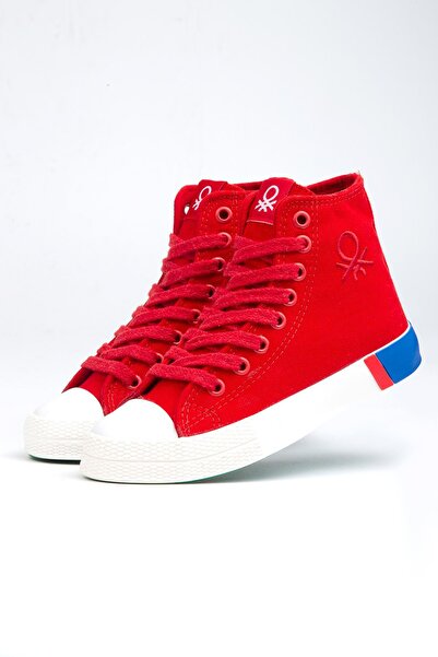 Benetton ® | BN-70015 - 3374 Kirmizi - Kadın Spor Ayakkabı