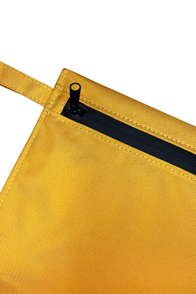 Valoa Wet Unisex Dirty Swimsuit-Hijab Swimsuit Travel and Sports Bag Small Size 25x30 cm - Mustard