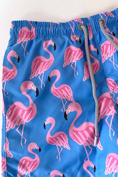 AYYILDIZ 106 Pantaloni scurți de mare pentru băieți cu model albastru