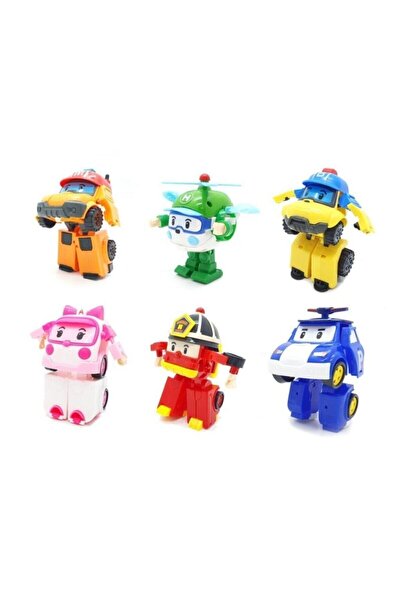SUDEN Robocar Poli 6 Lı Figür Set