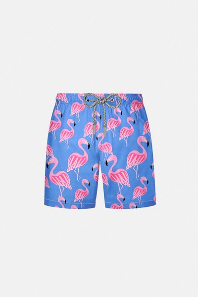 AYYILDIZ 106 Pantaloni scurți de mare pentru băieți cu model albastru