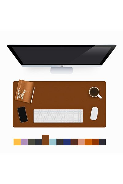 Modica Ταν επιτραπέζιο χαλάκι, μεγάλο mousepad, δερμάτινο φαρδύ επιτραπέζιο χαλάκι για φορητό υπολογιστή παιχνιδιών |   Λίντος