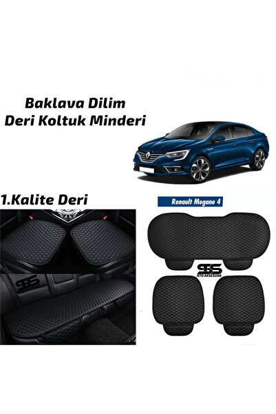 Furens Renault Megane 4 Siyah Deri Oto Koltuk Minderi
