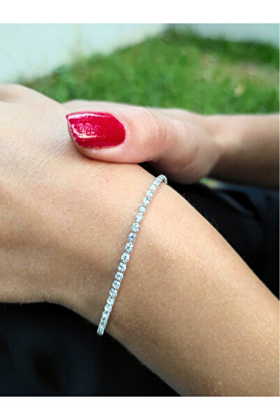TÜKKAN ACCESSORİES SU YOLU BİLEKLİK ZİRKON TAŞ TEK SIRA BİLEKLİK-BİLEKLİK60
