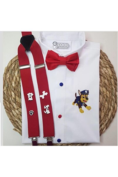 cool partyshop concept suspender bow tie shirt