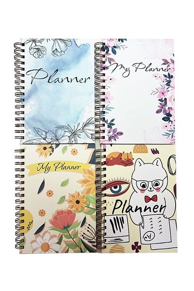 GLOBALİZED Special Design A5 Timeless Agenda 4 Pieces