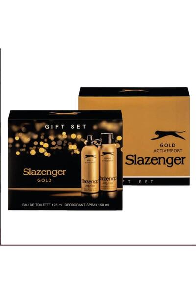 Slazenger Parfüm Gold Edt 125ml + 150ml Erkek Deodorant Kofre Set