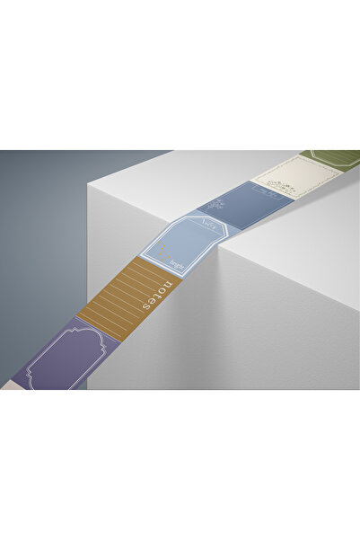 Hume Craft Label/Etiket Temalı Washi Tape Washi Bant Bullet Journal Sticker /...