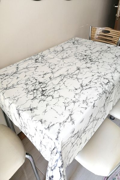 ELEGANCEV Lined Oilcloth Tablecloth - Square Round Rectangular