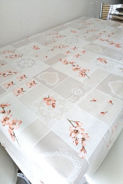 ELEGANCEV Lined Oilcloth Tablecloth - Square Round Rectangular Klp