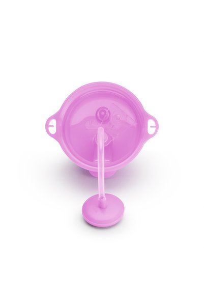 Munchkin Tıklama Kilitli Uçlu Pipetli Alıştırma Bardağı, 12ay , 296ml, Mor, 1 Adet