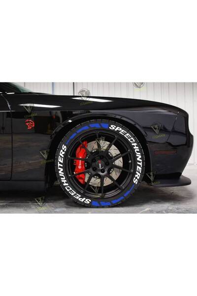 bombtire Speedhunters Engine and Vehicle Rubber Sticker - 5 Colors, 2.5 Cm, 1...