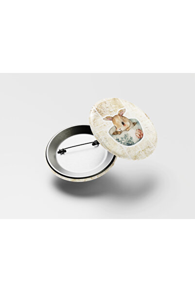 Hume Craft Vintage Fincandaki Tavşan İğneli Metal Rozet