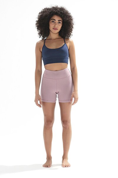 Comm-Ci Къс спортен клин от органичен памук с нормална талия в цвят черешово-...
