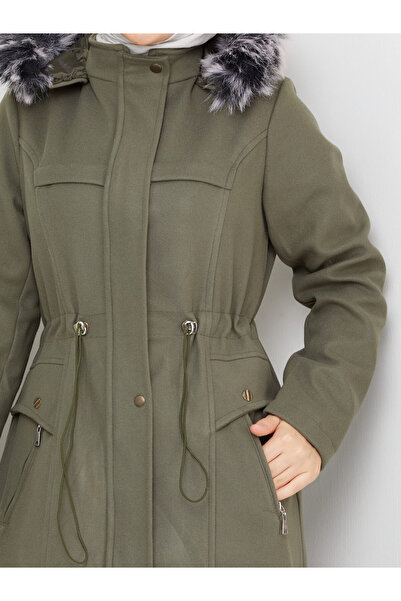 POLANGEL HIJAB COAT WITH CACHET WAIST TUNNEL ELASTIC ELASTIC FITTINGS