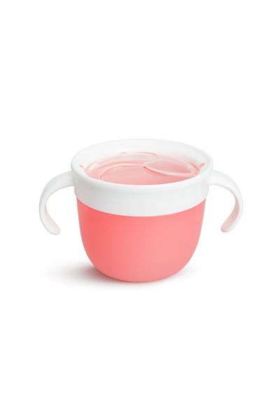 Munchkin Snack Container with Secure Closable Lid, 266ml, 12months+, Pink, 1 Piece