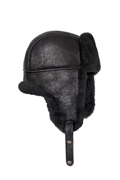 TARETTİ - USHANKA MODEL HAKİKİ DERİ ŞAPKA