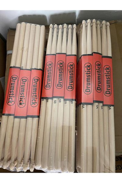 LONGA Drumstick Wooden 12 Pairs 5a-5b Model Drum and Snare Drum Demonstration Drum